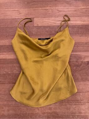 Tru Blu Women's Gold Cowl Neck Camisole - Size XS
 b65